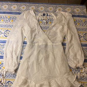 Saints+Secrets Backless White Mini Dress